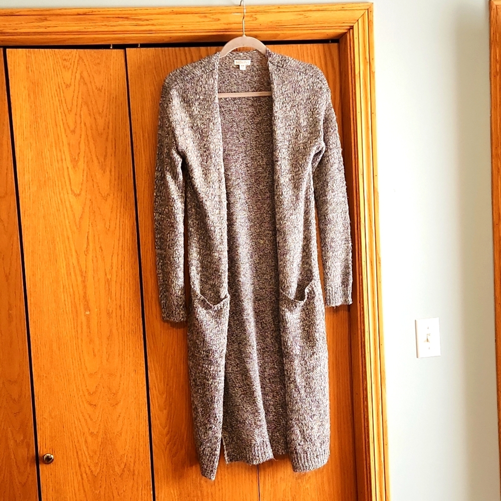 Long gray cardigan from Merona, size medium